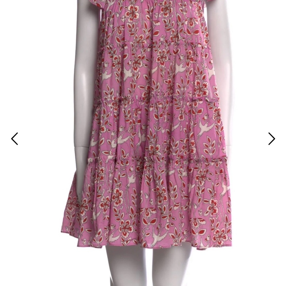 RHODE Pink Floral Mini Dress